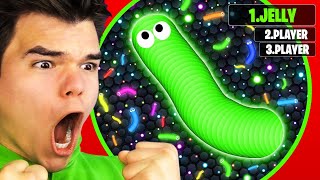 I BECAME THE LARGEST SNAKE In SLITHERIO World Record [upl. by Ordep]