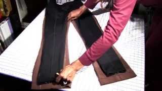 How to Alter Pants  Wide to Skinny Legs  Alterations [upl. by Mattox]