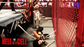 Bianca Belair smashes Bayley through kendo sticks WWE Hell in a Cell 2021 WWE Network Exclusive [upl. by Aikram]