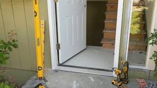 Jeld Wen Front Door Installation  Really crappy products and craftsmanship PART 1 [upl. by Eitsirhc]