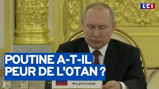 Vladimir Poutine atil peur de lOTAN [upl. by Eekorehc667]