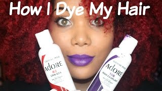 How I Dye My Natural Hair Red [upl. by Alik]