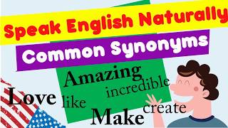 Lesson 5 101 Common Synonyms Words in English [upl. by Lecia]