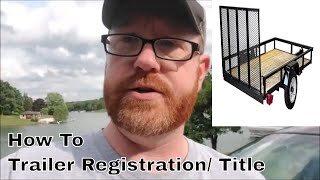 Ohio Trailer Registration  Title  Transfer to PA  How To [upl. by Elleynod]