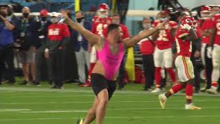 Full Video Super Bowl 55 Streaker with Kevin Harlan amp Kurt Warner on the call [upl. by Nangem]