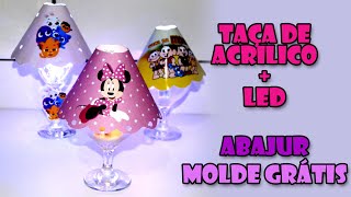 Taça Abajur  Molde Grátis [upl. by Tychon]