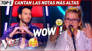 SORPRENDIERON a TODOS cuando cantaron LAS NOTAS MÁS ALTAS en La Voz Kids [upl. by Tillman147]