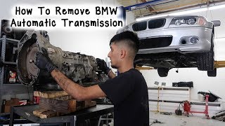 How To Remove BMW E46 Automatic Transmission [upl. by Teevens]