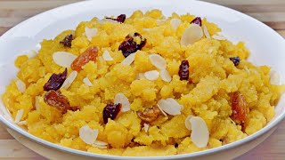 Mauritian Cuisine Easy Halwa Gréo Recipe  Halwa Suji Semolina [upl. by Ellerey]