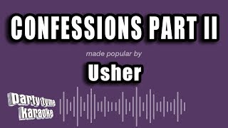 Usher  Confessions Part II Karaoke Version [upl. by Helbonnas]