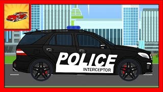 Alege Silueta  Masina de Politie  Animatii pentru Copii [upl. by Uahsoj]