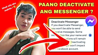 PAANO DEACTIVATE ANG MESSENGER 2023  HOW TO DEACTIVATE MESSENGER ACCOUNT [upl. by Hausner]