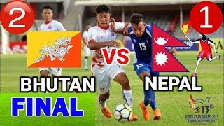 Bhutan vs Nepal 12 HIGHLIGHTS Final Match 13th South Asian Game 2019 Nepal vs bhutan Live Football [upl. by Aletta57]