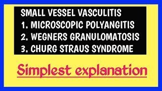 Small vessel vasculitis [upl. by Sirrad256]