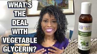 IS VEGETABLE GLYCERIN GOOD FOR NATURAL HAIR 🤔 [upl. by Mile]