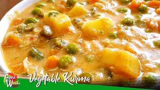 Vegetable Kurma Recipe  Vegetable Coconut Curry Recipe  How To Make Veg Kurma  Foodworks [upl. by Johnathan]