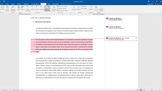 Como insertar comentarios en Word [upl. by Jarrid996]