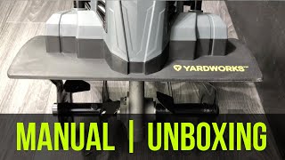 Yardworks 10A Electric Tiller Set Up Manual amp Unboxing  How it works  Assembly instructions [upl. by Levy225]