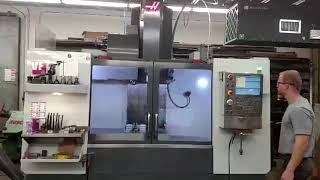 Haas VF3 4Axis Vertical Machining Center [upl. by Kcirdderf894]