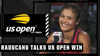 Emma Raducanu discusses winning the 2021 US Open [upl. by Melgar]