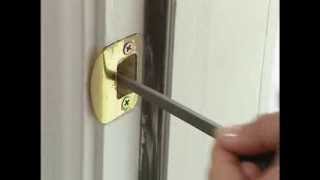 Aligning Deadbolt with Strike Plate 5510 [upl. by Johanan]