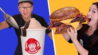 30 POUND Baconator amp Wendys Frosty  Feat How To Cake It [upl. by Megdal]