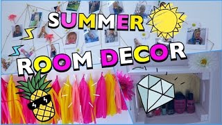 3 DIY ROOMDECOR Ideen Sommer Zimmer dekorieren  Mavie Noelle Anleitung [upl. by Putnam]