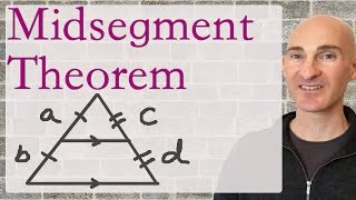 Midsegment Theorem Triangles Geometry [upl. by Aggappe]