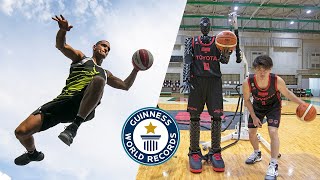 Best BASKETBALL Trick Shots Ever  Guinness World Records [upl. by Ycnahc]