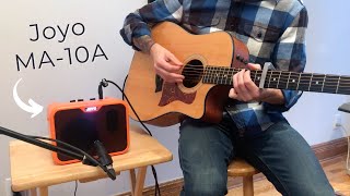 Joyo MA10A Acoustic Guitar Amplifier Review [upl. by Yrailih618]