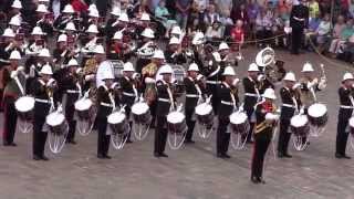 The Royal Marines School of Music  Beating Retreat  8th August 2014 [upl. by Heinrike]