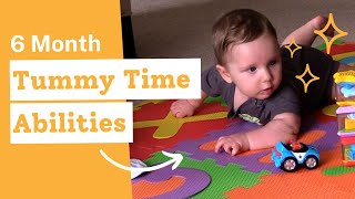 Tummy Time Abilities at 6 Months [upl. by Aalst511]