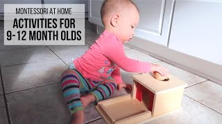 MONTESSORI AT HOME Activities for Babies 912 Months [upl. by Ecargyram]