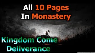 All 10 Torn Pages in Monastery Kingdom Come Deliverance [upl. by Ssegrub]