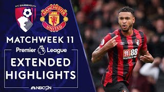 Bournemouth v Manchester United  PREMIER LEAGUE HIGHLIGHTS  110219  NBC Sports [upl. by Otcefrep]