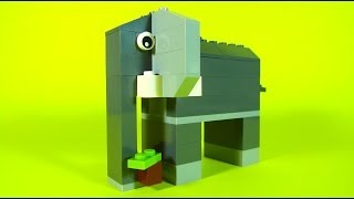 How To Build Lego ELEPHANT  10681 LEGO® Creative Building Cube Creations [upl. by Llireva216]