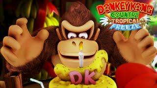 Donkey Kong Country Tropical Freeze  Full Game Coop Walkthrough [upl. by Assenej464]