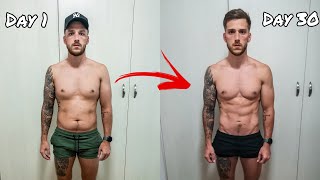 1 Month body transformation  How to lose body fat [upl. by Tessler]