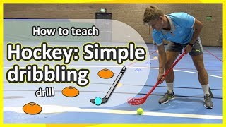 Hockey 1 Simple dribbling Key points  Teaching Fundamentals of PE [upl. by Bernadine978]