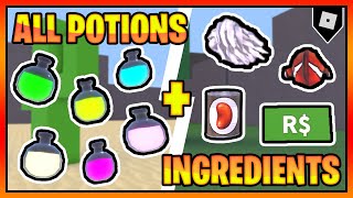 🧙 Wacky Wizards ULTIMATE GUIDE ALL Ingredients Potion Recipes amp Locations  Roblox [upl. by Tybi]