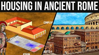 Housing and Houses in Ancient Rome  Domus Insula Villa [upl. by Naahs267]