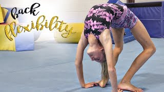 Gymnastics Back Flexibility Stretches Kaia SGG [upl. by Remington]