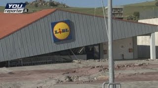 Supermarket sinks into ground in devastating landslide in Italy [upl. by Lebazej]