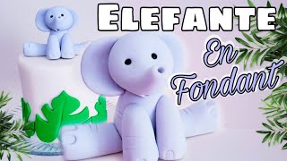 COMO HACER UN ELEFANTE EN FONDANT PASO A PASO Keiri Craft [upl. by Barmen]