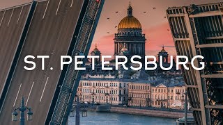 The city of white nights  Saint Petersburg drone video Timelabpro [upl. by Einahpetse828]