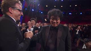 Bong Joon Ho wins Best Director  92nd Oscars 2020 [upl. by Aoh]