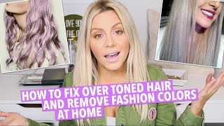 How To Fix Over Toned Hair At Home [upl. by Aiasi250]