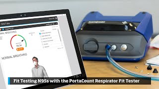 Fit Testing N95s with the PortaCount Respirator Fit Tester [upl. by Idyak411]