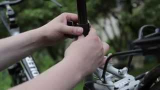 Installing an Abus lock to a bike frame [upl. by Araihc]