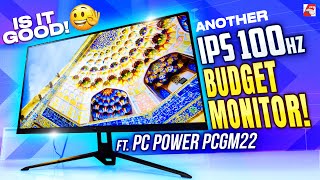 বাজেটে 100 HZ মনিটর  PC POWER PCGM22 IPS Monitor Review [upl. by Reinold]